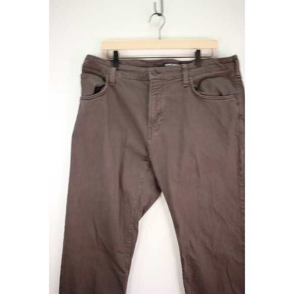 Mavi Men Jeans Brown Zach Straight Leg Denim Stretch Pocket Dark Wash Size 38x34 - Picture 6 of 11